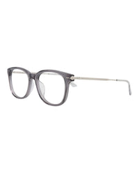 Montblanc Montblanc Mens Round/Oval Grey Silver Transparent Fashion Designer Eyewear