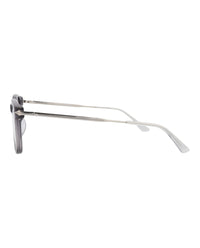 Montblanc Montblanc Mens Round/Oval Grey Silver Transparent Fashion Designer Eyewear