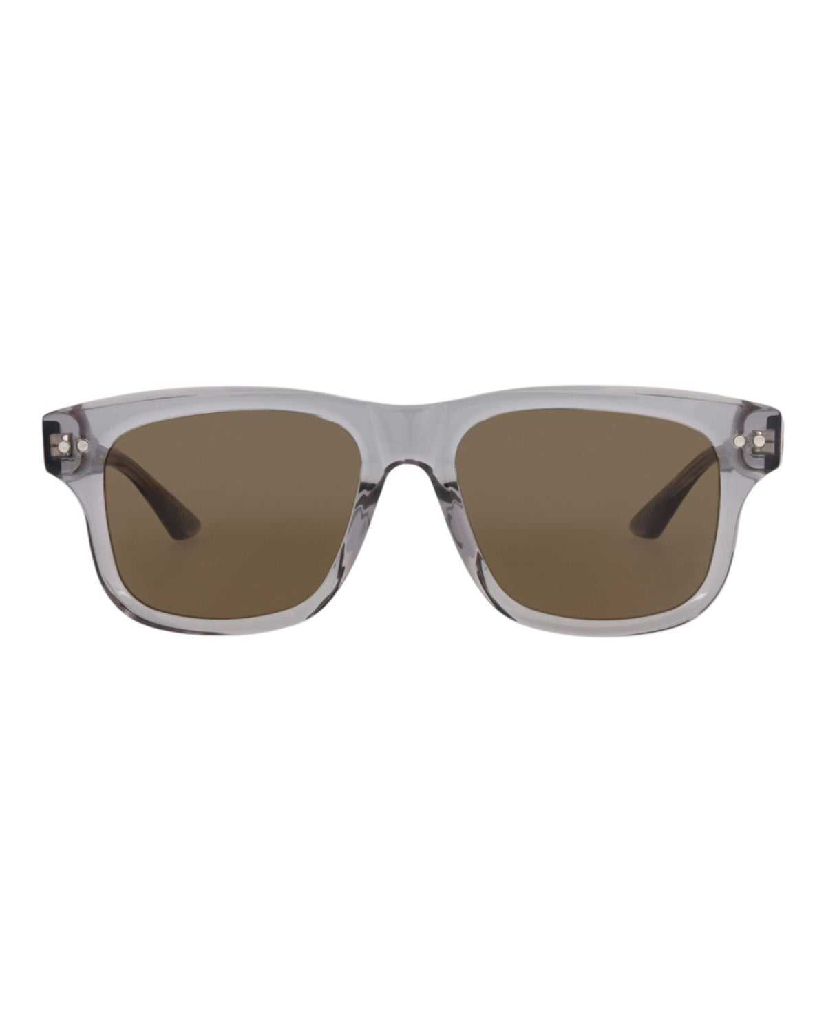 Montblanc Montblanc Mens Square/Rectangle Grey Grey Brown Fashion Designer Eyewear