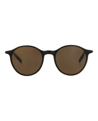 Montblanc Montblanc Mens Round/Oval Black Black Brown Fashion Designer Eyewear