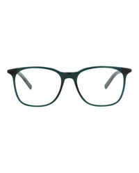 Montblanc Mens Square/Rectangle Green Green Transparent Fashion Designer Eyewear