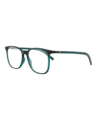 Montblanc Mens Square/Rectangle Green Green Transparent Fashion Designer Eyewear