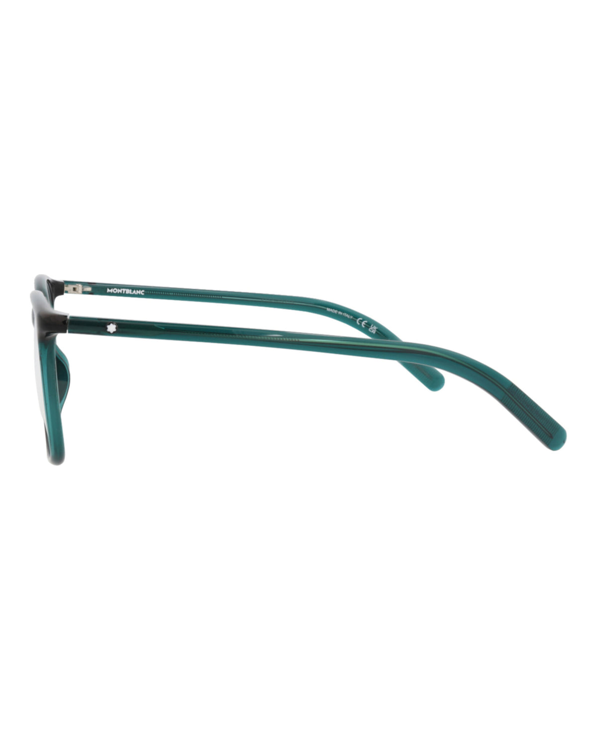 Montblanc Mens Square/Rectangle Green Green Transparent Fashion Designer Eyewear