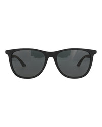 Montblanc Mens Square/Rectangle Black Black Smoke Fashion Designer Eyewear