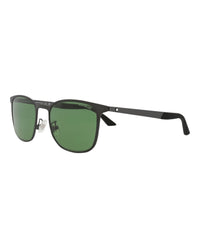 Montblanc Mens Square/Rectangle Ruthenium Ruthenium Green Fashion Designer Eyewear