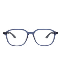 Montblanc Mens Round/Oval Blue Ruthenium Transparent Fashion Designer Eyewear