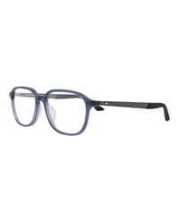 Montblanc Mens Round/Oval Blue Ruthenium Transparent Fashion Designer Eyewear