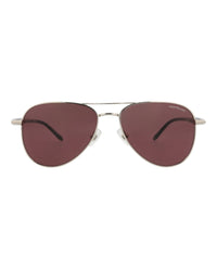 Montblanc Mens Aviator Silver Black Violet Fashion Designer Eyewear