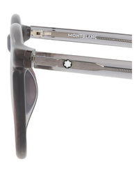 Montblanc Montblanc Mens Round/Oval Grey Grey Violet Fashion Designer Eyewear