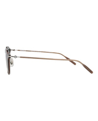 Montblanc Montblanc Mens Round/Oval Brown Silver Green Fashion Designer Eyewear