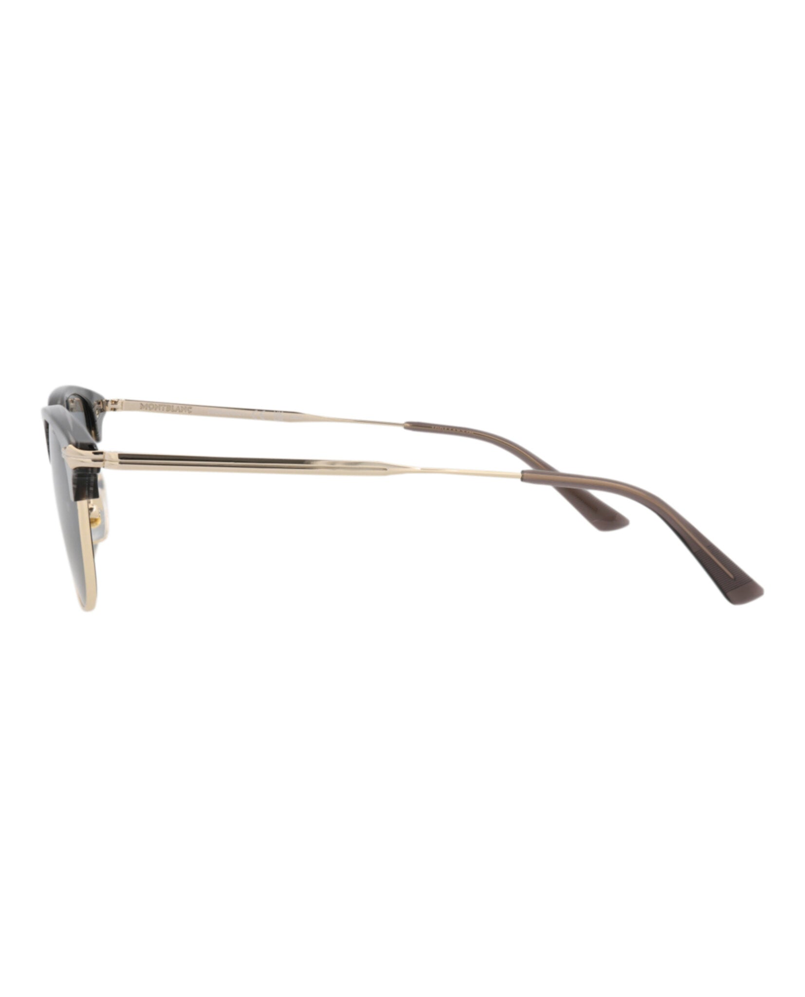 Montblanc Montblanc Mens Square/Rectangle Grey Gold Blue Fashion Designer Eyewear