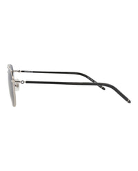 Montblanc Montblanc Mens Aviator Silver Black Blue Fashion Designer Eyewear