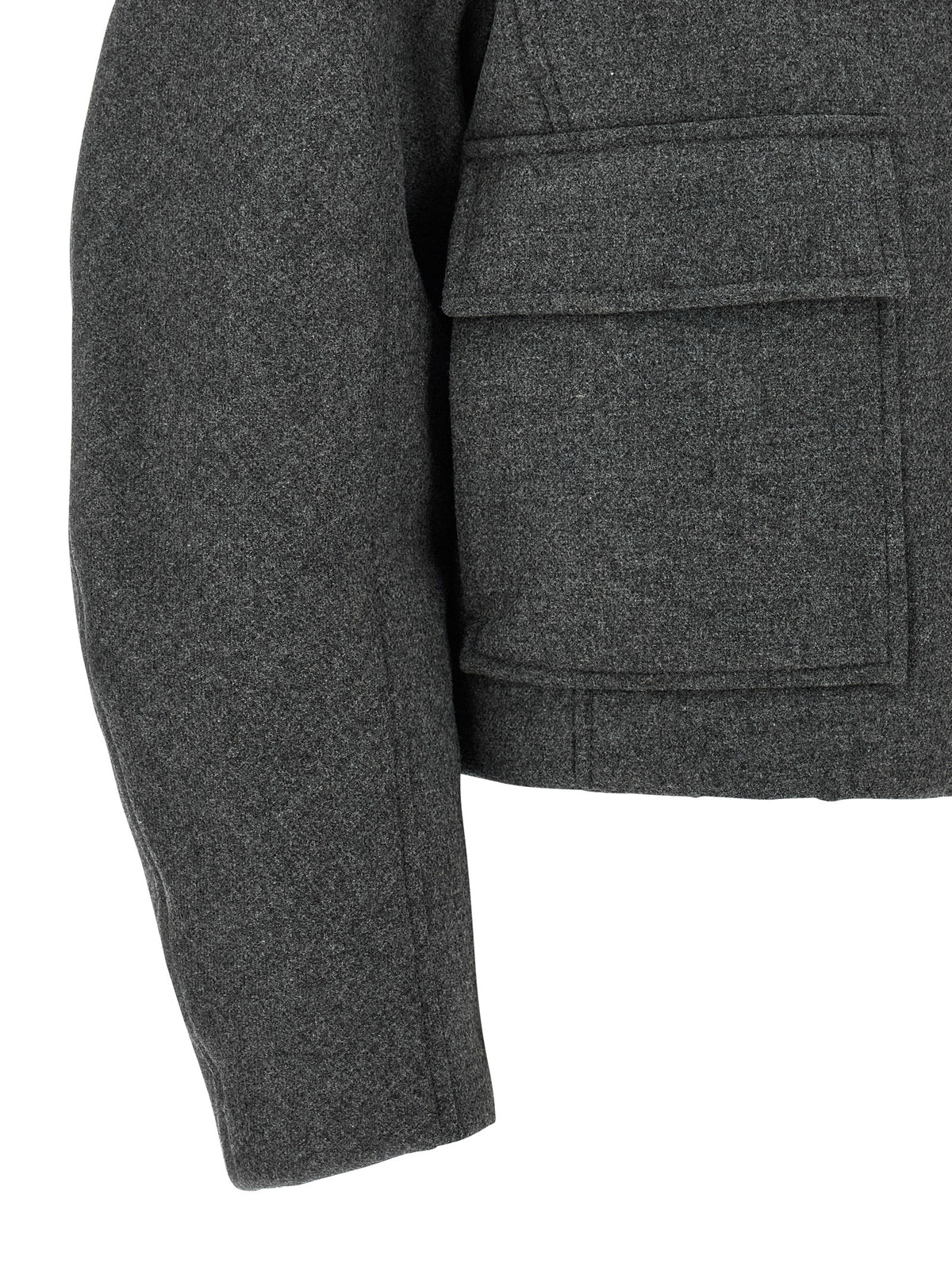 Brunello Cucinelli Women Shearling Collar Cropped Jacket