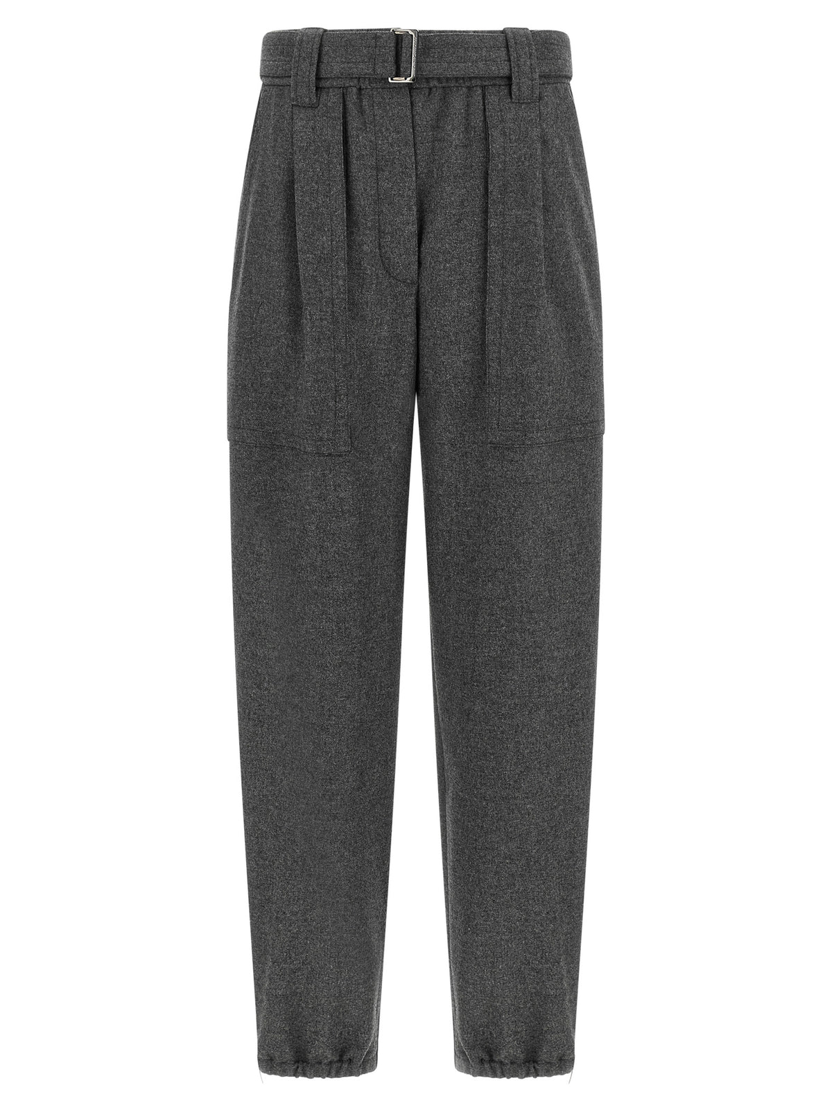 Brunello Cucinelli Women Grey 'Loose Cargo' Pants
