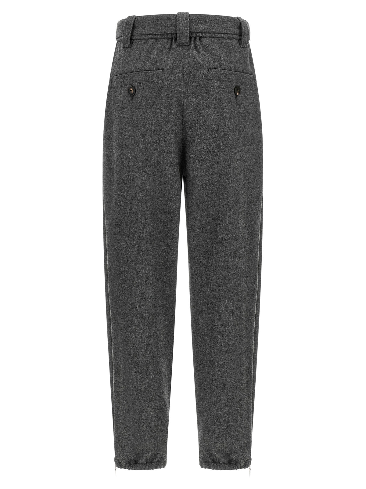 Brunello Cucinelli Women Grey 'Loose Cargo' Pants