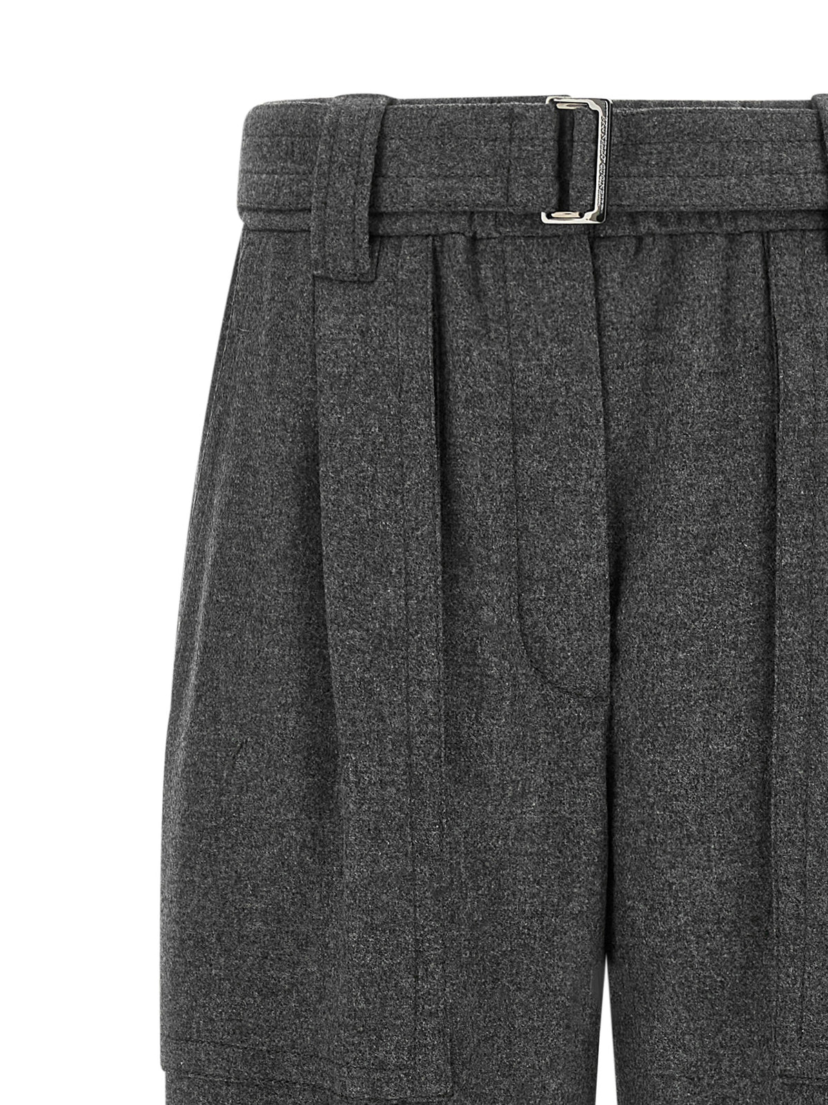 Brunello Cucinelli Women Grey 'Loose Cargo' Pants