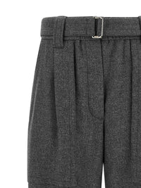 Brunello Cucinelli Women Grey 'Loose Cargo' Pants