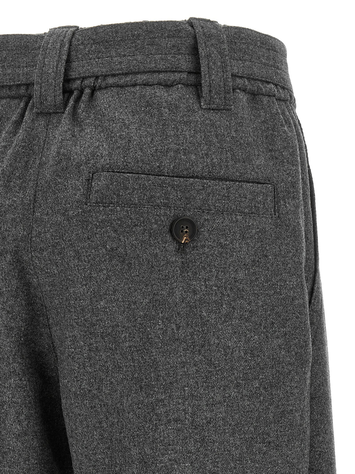 Brunello Cucinelli Women Grey 'Loose Cargo' Pants