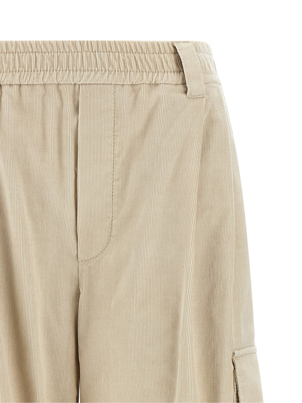 Brunello Cucinelli Women Beige 'Baggy Cargo' Pants