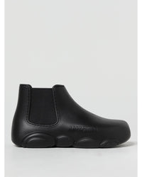 Moschino Couture Rubber Chelsea Boots Chunky Sole Men Black