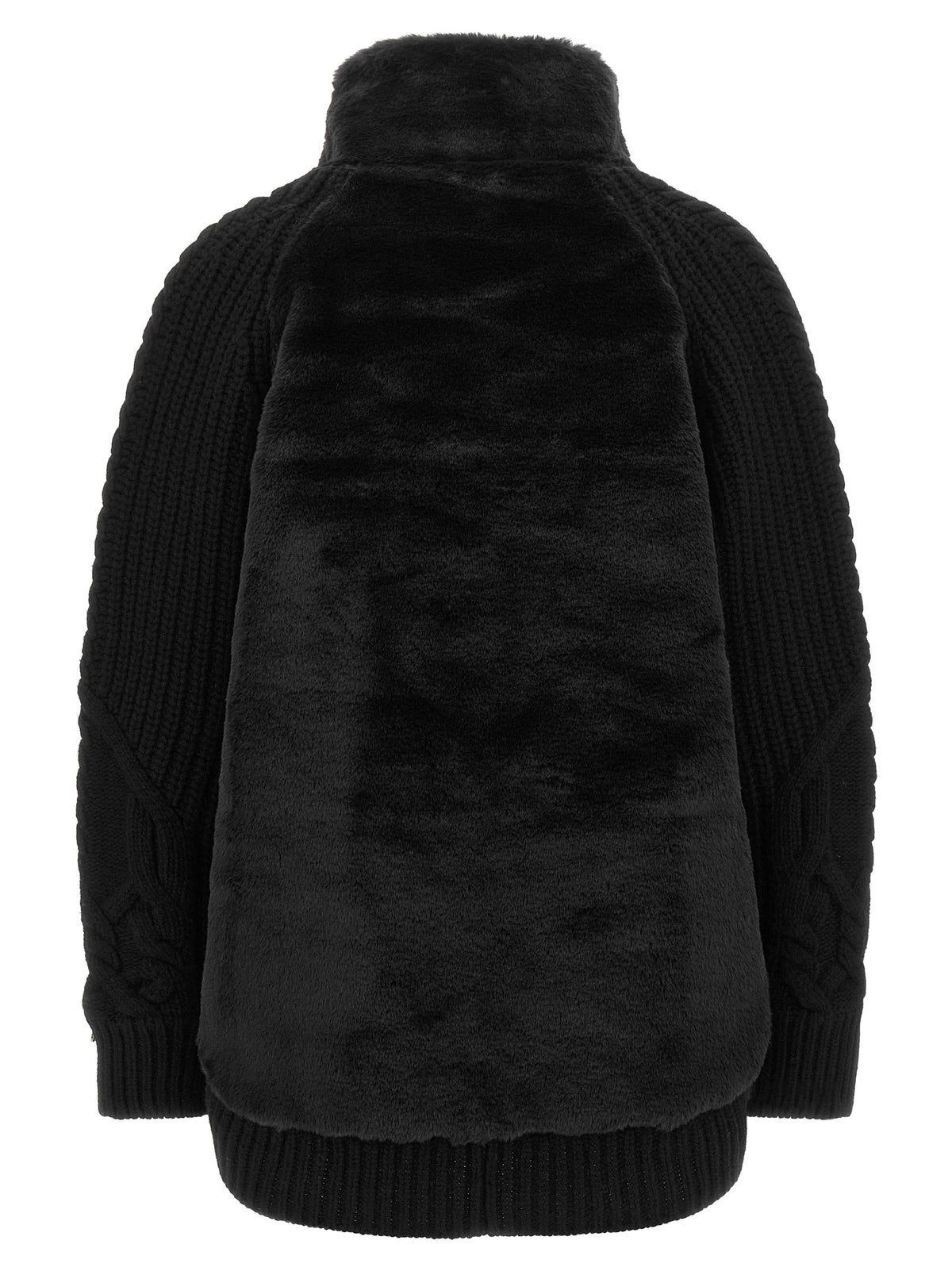 Herno Women Cardigan With Fur Insert