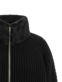 Herno Women Cardigan With Fur Insert
