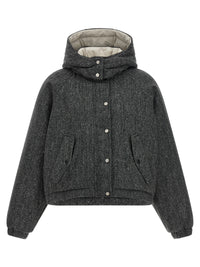 Brunello Cucinelli Women 'Shiny Zipper Pull' Down Jacket