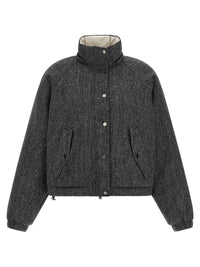 Brunello Cucinelli Women 'Shiny Zipper Pull' Down Jacket