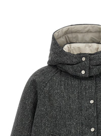 Brunello Cucinelli Women 'Shiny Zipper Pull' Down Jacket