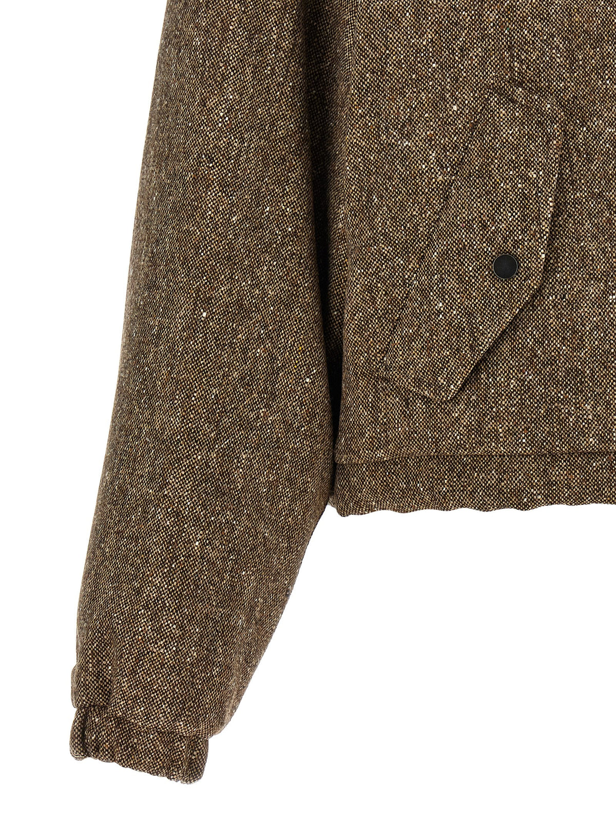 Brunello Cucinelli Women Donegal Tweed Down Jacket