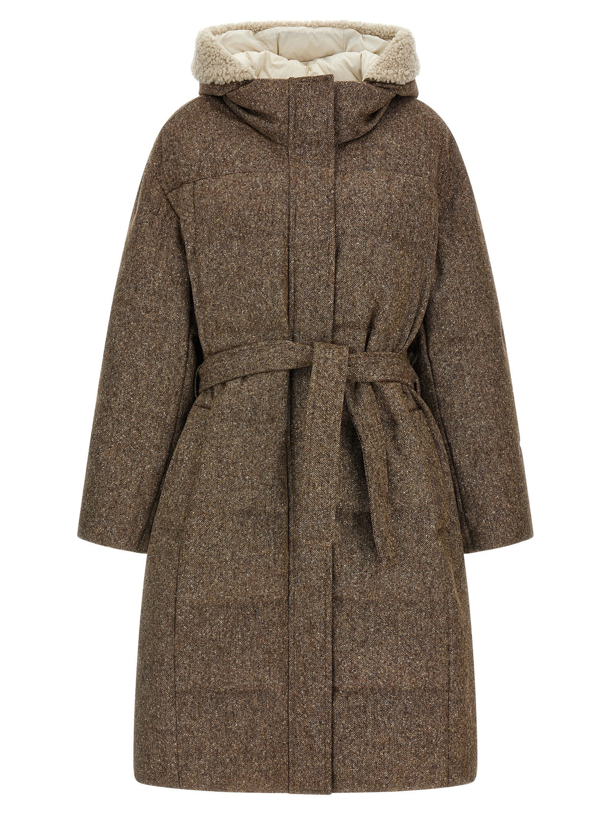 Brunello Cucinelli Women 'Shiny Zipper Pull' Down Jacket