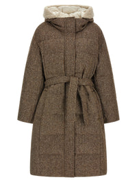 Brunello Cucinelli Women 'Shiny Zipper Pull' Down Jacket