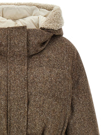 Brunello Cucinelli Women 'Shiny Zipper Pull' Down Jacket