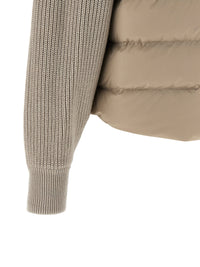 Brunello Cucinelli Women 'Shiny Flap Detail' Down Jacket
