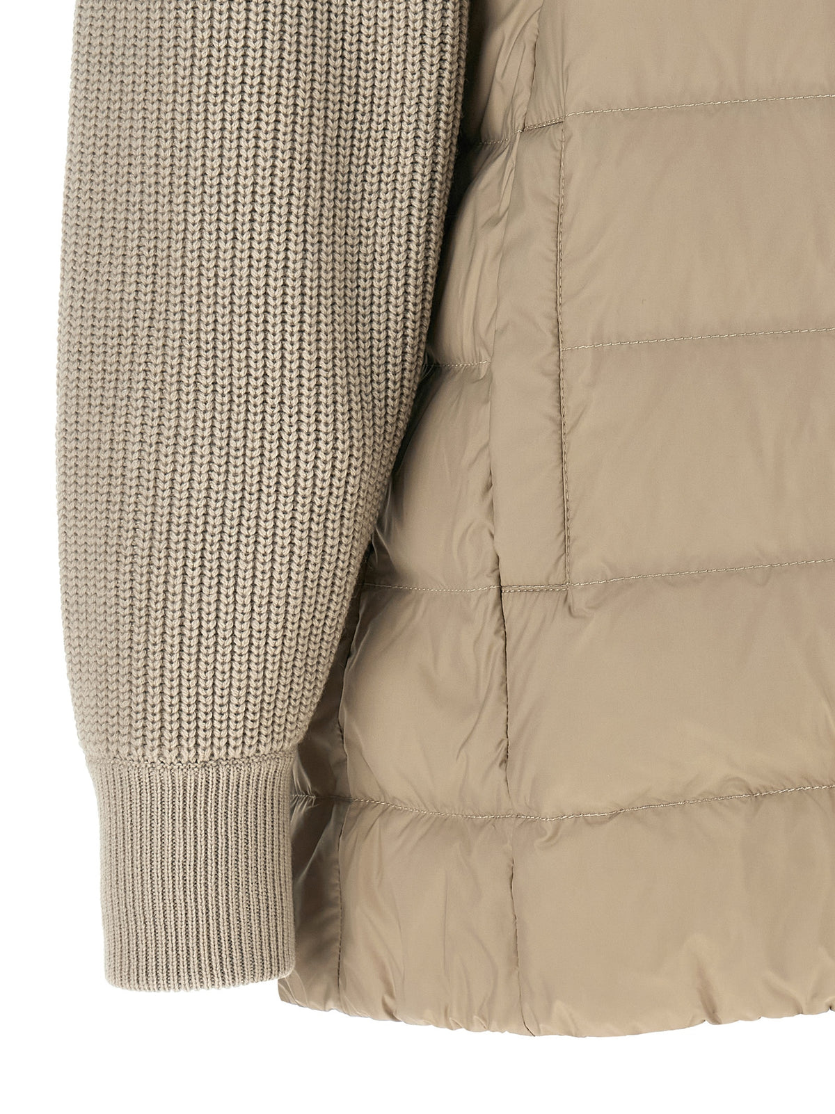 Brunello Cucinelli Women 'Shiny Zipper Pull' Down Jacket