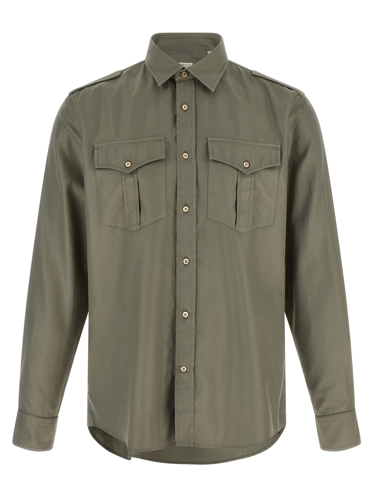 BRUNELLO CUCINELLI Brunello Cucinelli Men Cotton Chevron Shirt