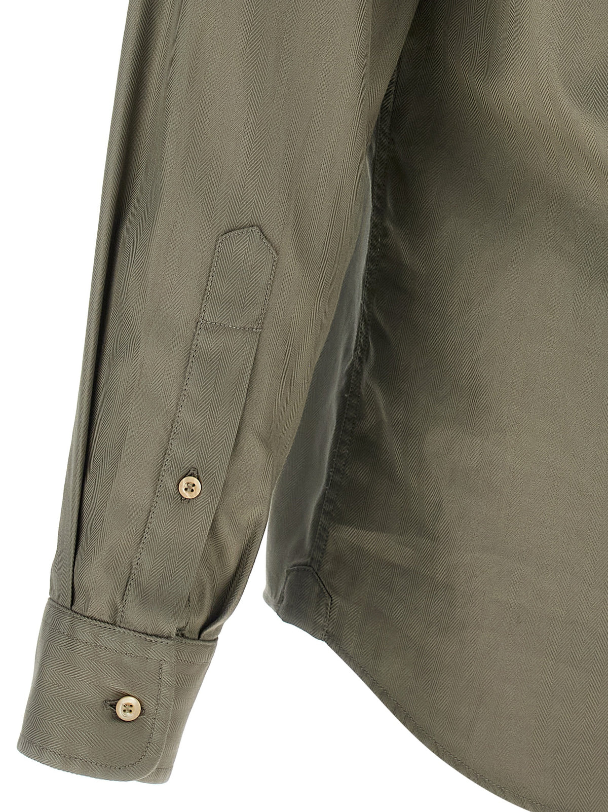 BRUNELLO CUCINELLI Brunello Cucinelli Men Cotton Chevron Shirt