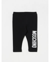 Moschino Baby Leggings Logo Kids Black Pants