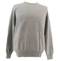 Maglierie di Perugia Cashmere Blend Mens Grey Crewneck Sweater-XXL