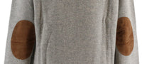 Maglierie di Perugia Cashmere Blend Mens Grey Crewneck Sweater-XXL