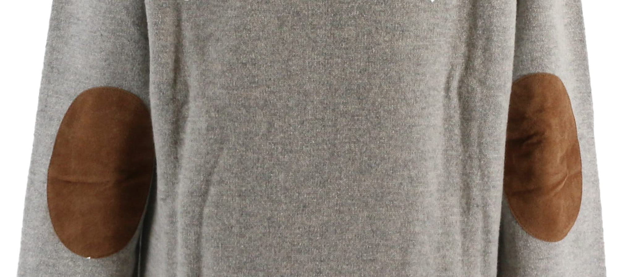 Maglierie di Perugia Cashmere Blend Mens Grey Crewneck Sweater-XXL