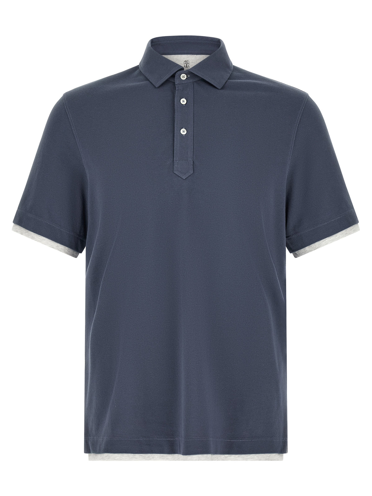 BRUNELLO CUCINELLI Brunello Cucinelli Men Double Layer Polo Shirt