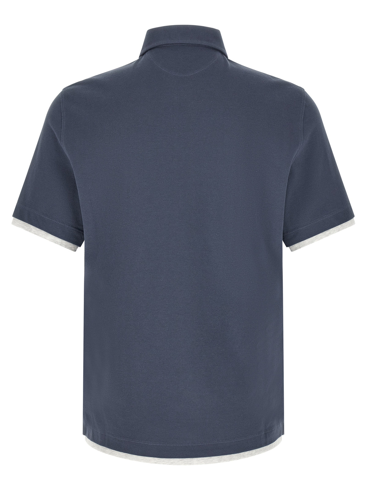 BRUNELLO CUCINELLI Brunello Cucinelli Men Double Layer Polo Shirt
