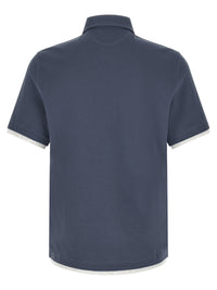 BRUNELLO CUCINELLI Brunello Cucinelli Men Double Layer Polo Shirt