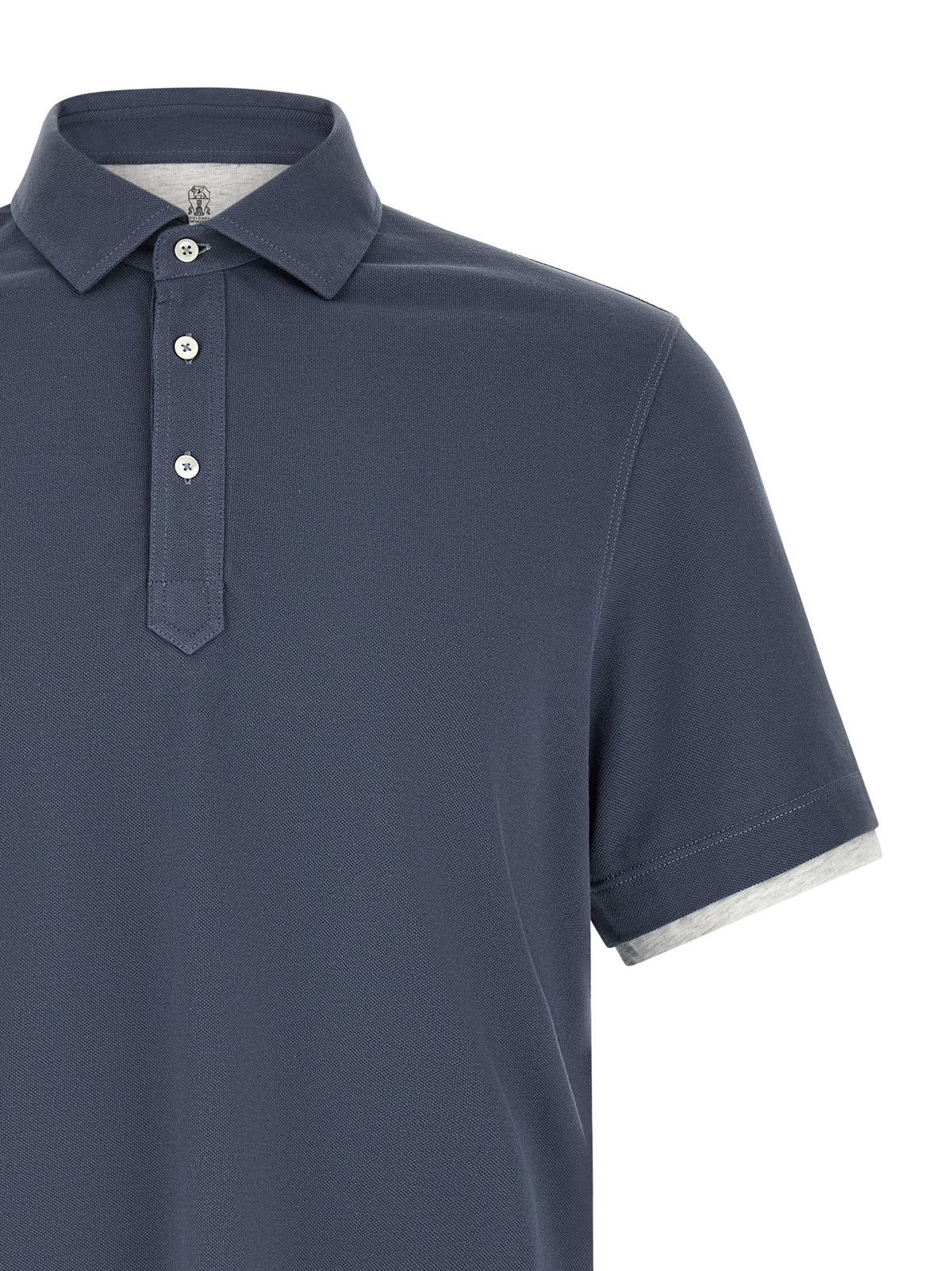 BRUNELLO CUCINELLI Brunello Cucinelli Men Double Layer Polo Shirt