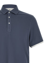 BRUNELLO CUCINELLI Brunello Cucinelli Men Double Layer Polo Shirt