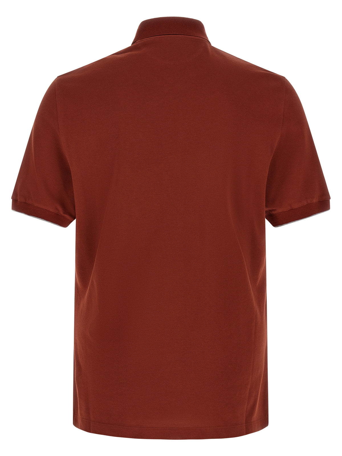 Brunello Cucinelli Men Logo Embroidery Polo Shirt