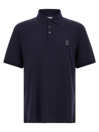Brunello Cucinelli Men Logo Piqué Polo Shirt