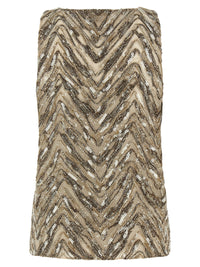 BRUNELLO CUCINELLI Brunello Cucinelli Women 'Dazzling Chevron Embroidery' Top