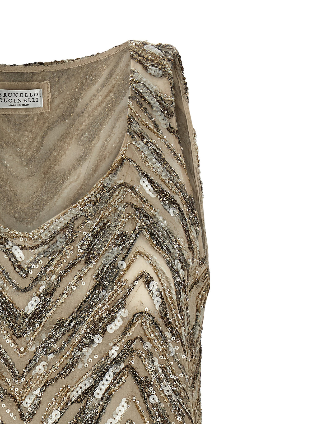 BRUNELLO CUCINELLI Brunello Cucinelli Women 'Dazzling Chevron Embroidery' Top
